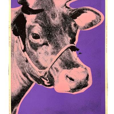 Sale Photo Thumbnail #86: WARHOL 1977 COW WALLPAPER SCREEN PRINT SEATTLE