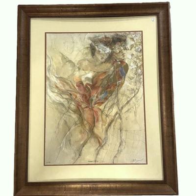 Sale Photo Thumbnail #59: GARY BENFIELD HARLEQUIN SPRING SERIOLITHOGRAPH