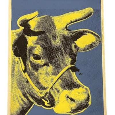 Sale Photo Thumbnail #75: WARHOL FACTORY ADDITIONS 1971 COW WALLPAPER SCREENPRINT