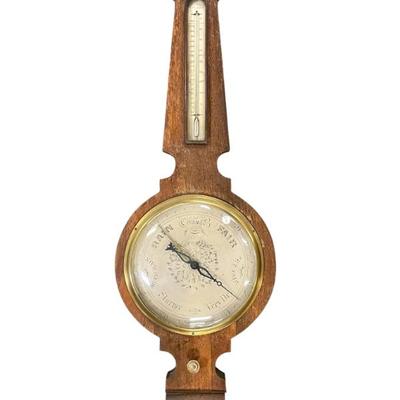 Sale Photo Thumbnail #6: ANTIQUE MONTI'S WARRANTED NEW YORK BAROMETER