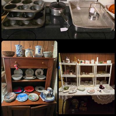 Kitchenware, decor, vintage and antique dishes, etc