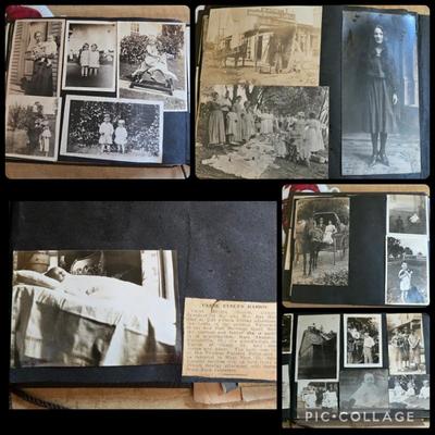 Antique photo album with post mortem baby. 
It contains many more great photos than what i am showing. This is just a preview