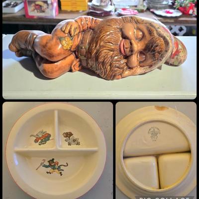 Gnome & Crown Potteries baby plate