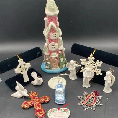 Holiday Decor Items Including Lenox 