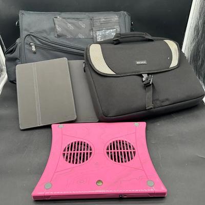 (2) Laptop Cases (2) Tablet Cases (1) Laptop Fan
