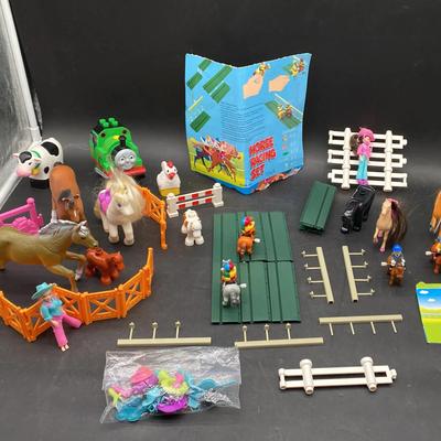 Horse Racing Play Set & Other Toys 