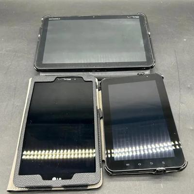 (3) Verizon Tablets- LG, Samsung and Motorola 