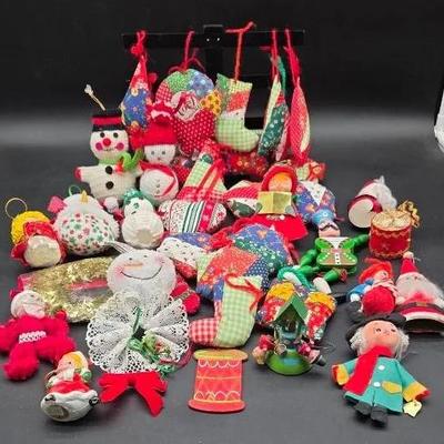 Quilted, Crocheted and other Vintage Ornaments 