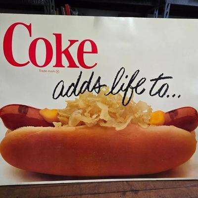 XL Coke Advertising Sign