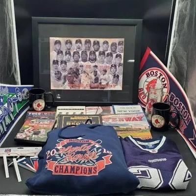 New England Sports Lot- Red Sox & Patriots 