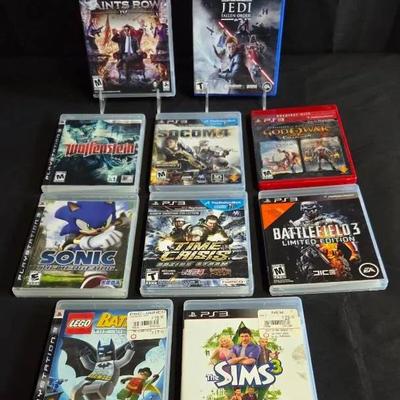 (9) PS3 and (1) PS4 Action Games