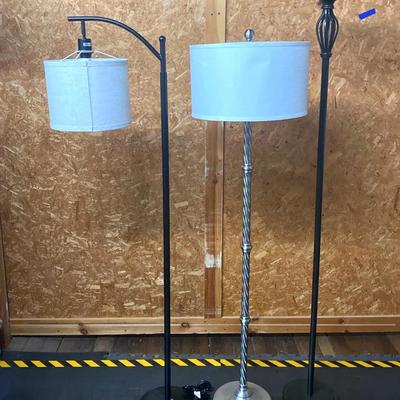 (3) Tall Floor Lamps 