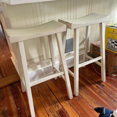 Sale Photo Thumbnail #40: $100 Pair of Pottery Barn bar stools; approx. 31" high