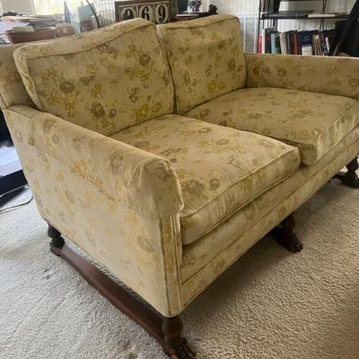 Sale Photo Thumbnail #23: $150 C. 1940s love seat; great condition