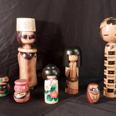 ST205 -  Vintage Kokeshi Dolls
