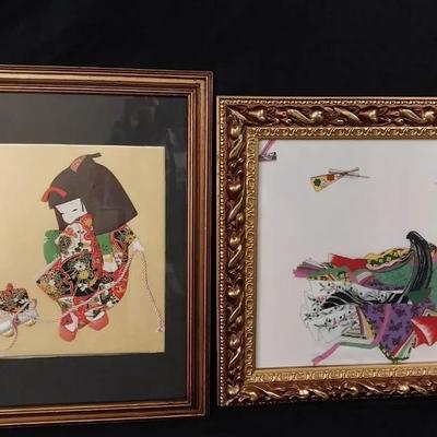 ST213 - Two Vintage JapaneseTextile Art