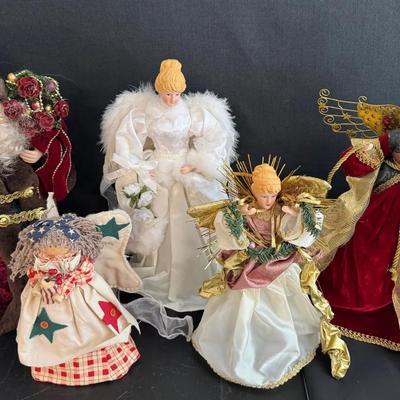 ST518 - Christmas Tree Toppers, Santa And Angles