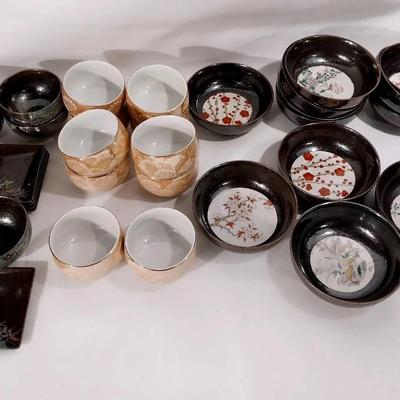 ST235 - Japanese Metallic Glazed Serving Ware