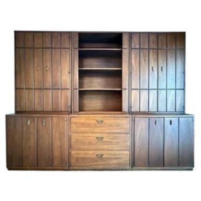 Lot 100-001  
Mid Century Broyhill Premier, Sectional Cabinets, Modern Classic Collection