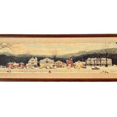 Lot 100-020   
Norman Rockwell, Main Street Stockbridge, Framed And Matted