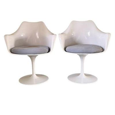 Lot 100-397   
Poly And Bark Daisy Arm Chairs, Set Of Two