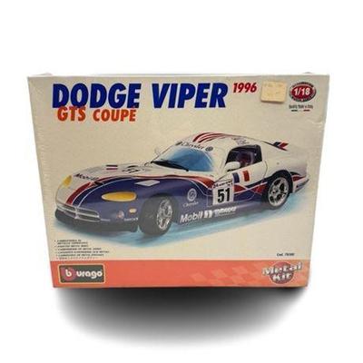 
Burago Dodge Viper GTS Coupe, Die Cast Metal Model Kit, 1996