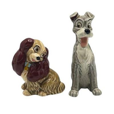 Lot 660   
Disney, Lady and Scamp Ceramic Salt and Pepper Shakers