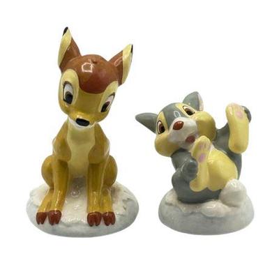 Lot 665   
Disney, Bambi, and Thumper Ceramic Salt and Pepper Shakers