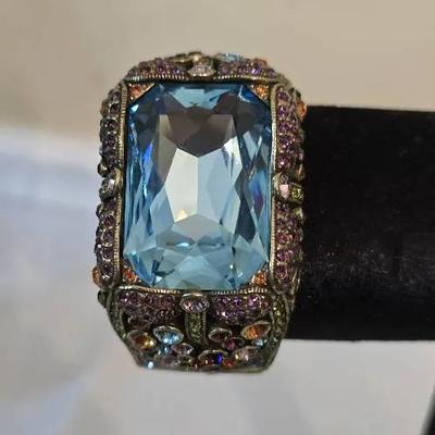 Heidi Daus “Dazzling Daimoselle” cuff bangle vintage