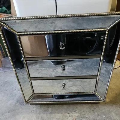 Glassed Night Stand 
