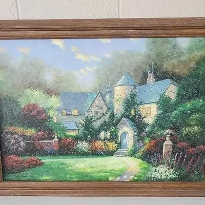  Beyond Autumn Gate Signed Oil On Canvas Painting 