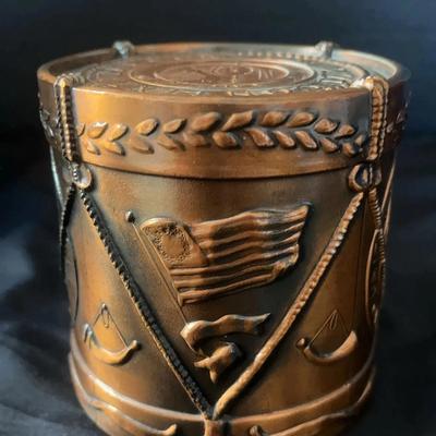 Continental Currency Drum Bicentennial Coin Bank