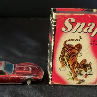 1963 Whitman Snap Card Game & 1967 Hot Wheels Corvette