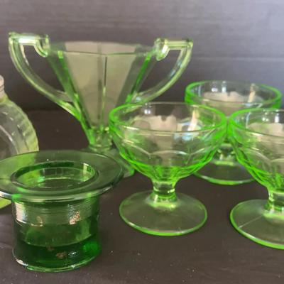 Green, Pyrogene, Indiana, Hazel-Atlas & Uranium Glass