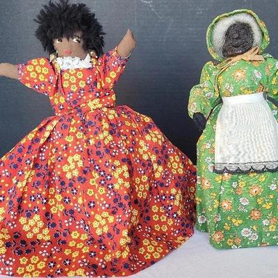 Apple Head & Reversible Handmade Dolls