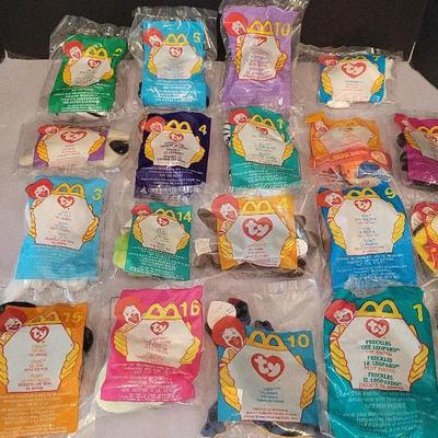 19 McDonald's Ty Teenie Beanie Babies