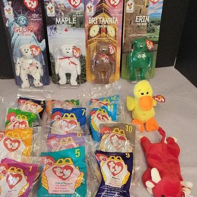 4 Intl Ty Teenie Beanie Babies, 1998 Complete Set , Snort & Quackers