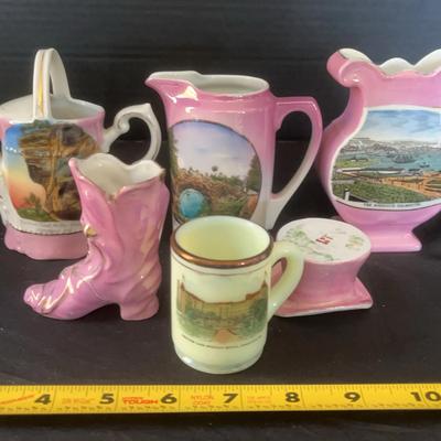 6 Assorted Ceramic Souvenir Ware