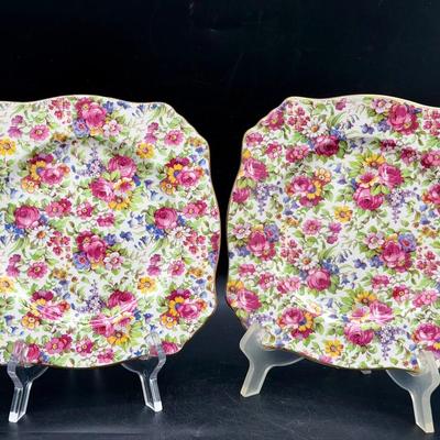 (2) Royal Winston Grimwades Made In England Summertime Plates
