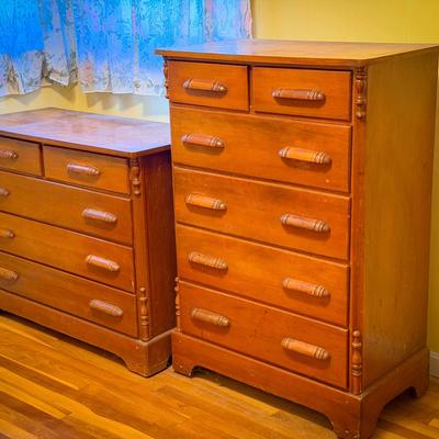 (2) Charming Wood Dressers