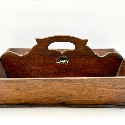 Antique Cutlery Caddy / Butler’s Trug