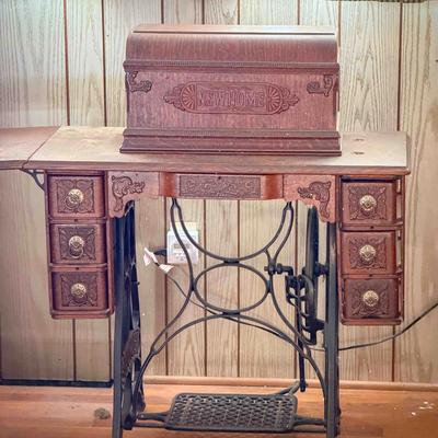 Antique New Home Sewing Desk
