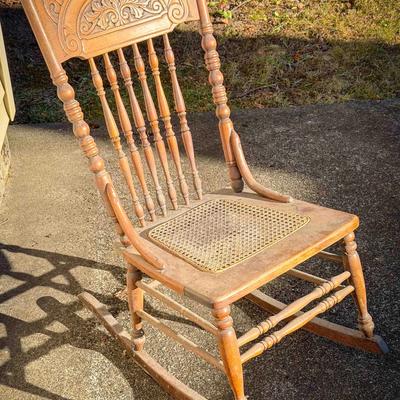 Antique Ornate Rocking Chair