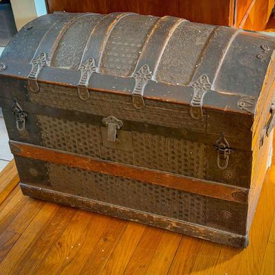 Antique Black Trunk