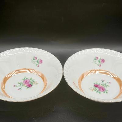 (2) Rose Bowls Made In Japan