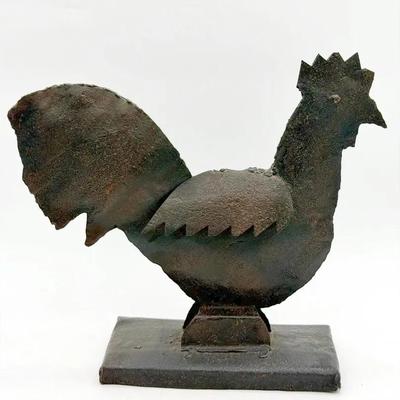 Rustic Metal Rooster