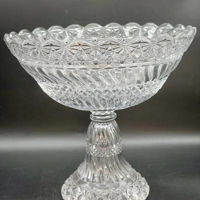 UV Reactive-EAPG Compote / Footed Bowl