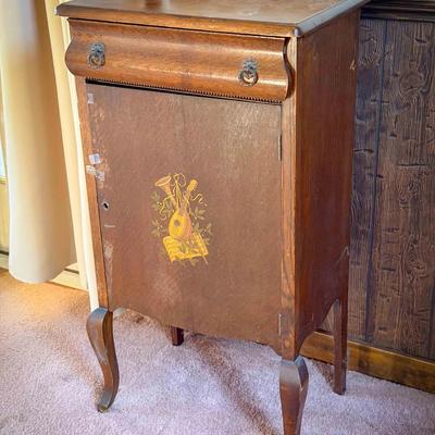 Antique Record Chest