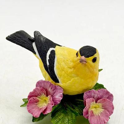 Lenox Garden Bird Collection Figurine American Goldfinch