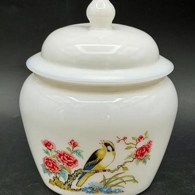 Avon Milk Glass Ginger Jar